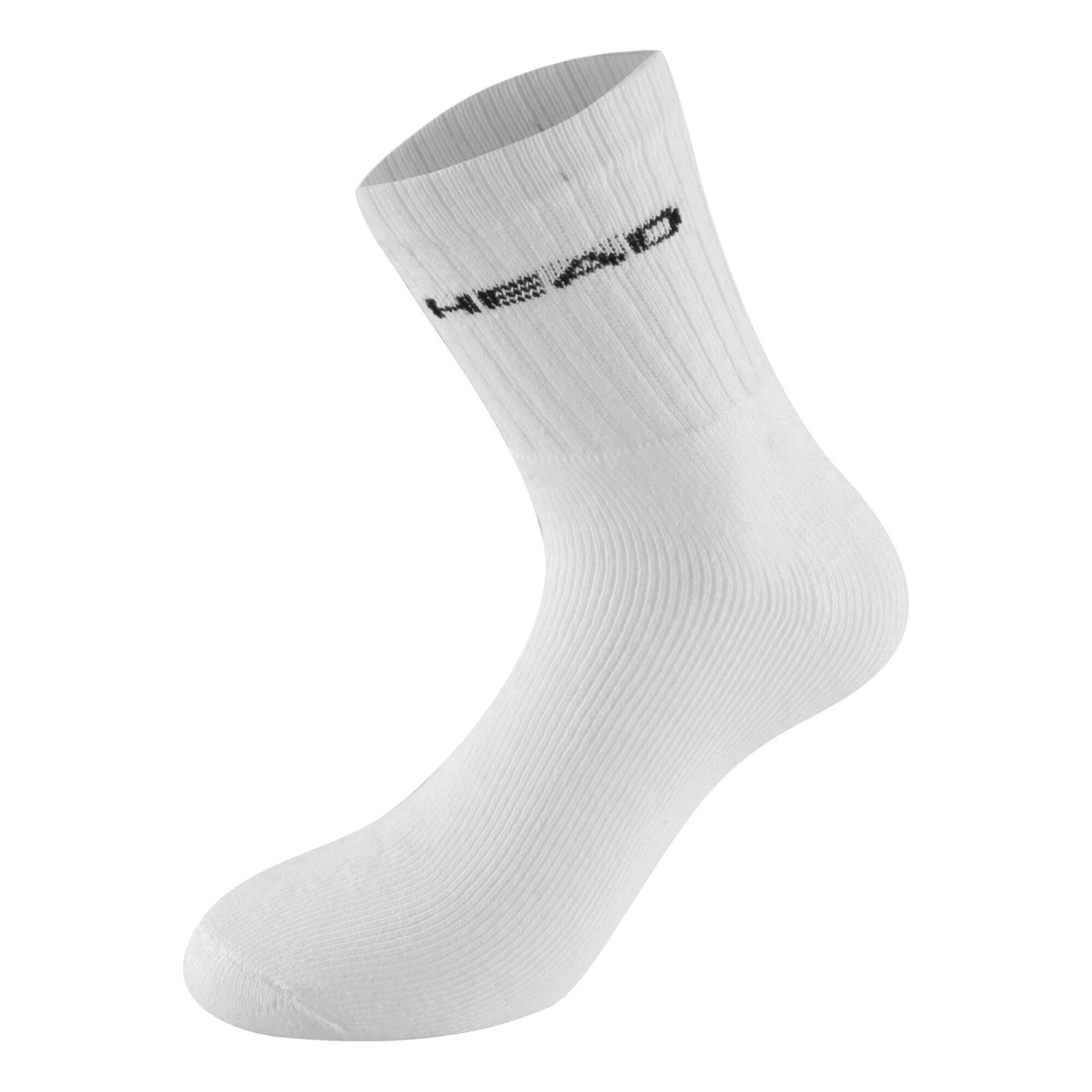 Head Club Short Crew Tennis Socks - White, Black