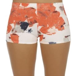 Head Vision Graphic Mini Shorts Women - Coral