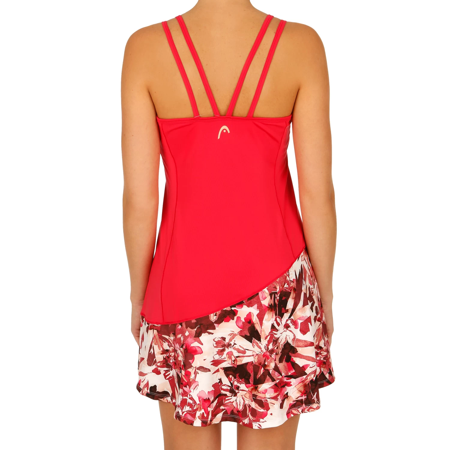 Head Vision Graphic Dress Women - Coral, White - Image 2