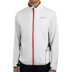 Head Club Training Jacket Men - White, Dark Blue