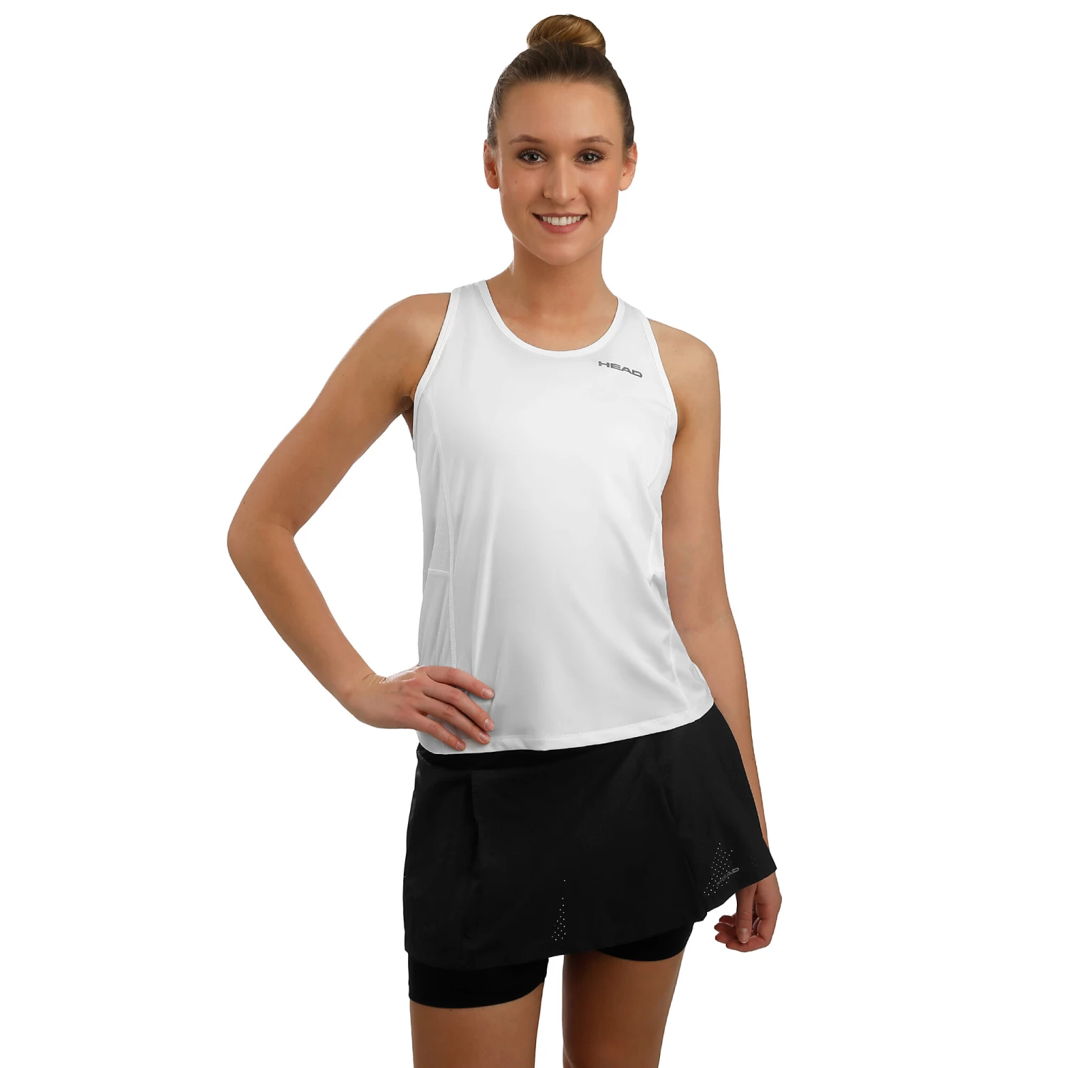 Head Performance Skirt Women - Black, Silver - Image 3