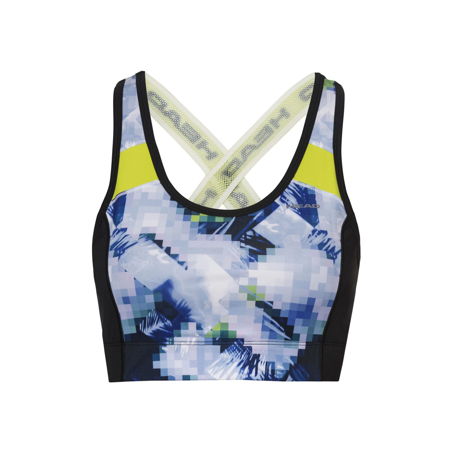 Head Cross Sports Bras Women - Light Blue, Lemon - Image 8