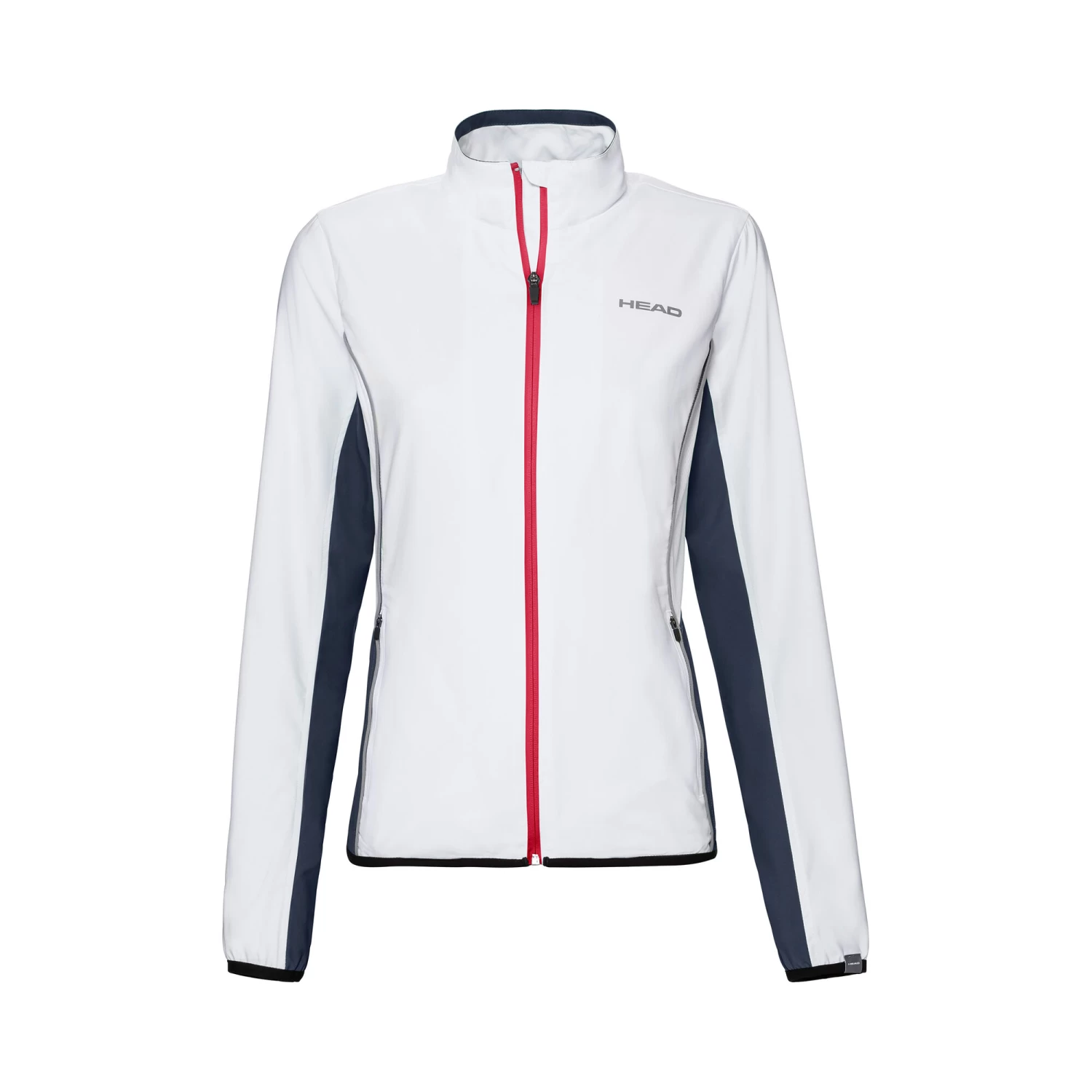 Head Club Training Jacket Girls - White, Dark Blue