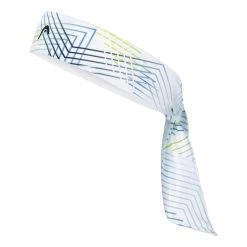 Head Bandana - White, Light Blue