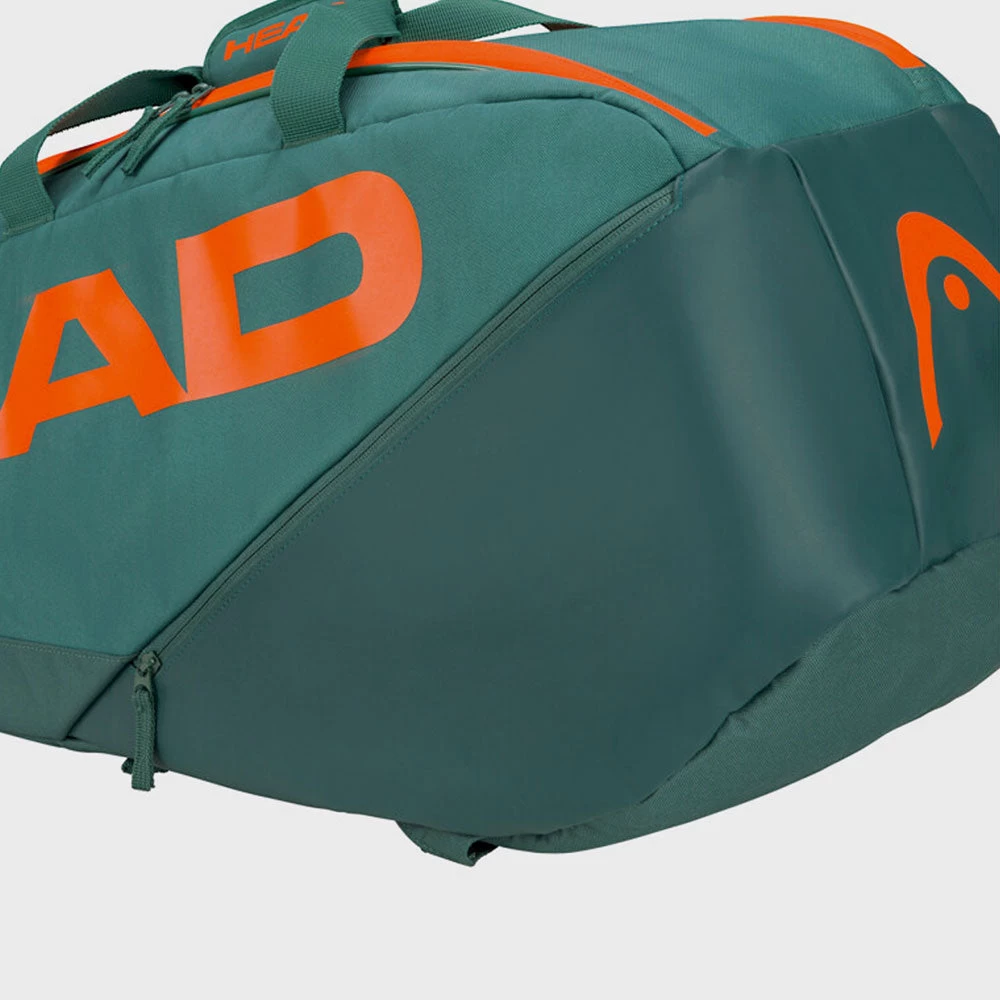 HEAD Pro Racquet Bag M 6 Pack Dark Cyan/Fluorescent Orange - Image 4