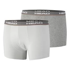 Head Basic Boxer Shorts 2 Pack Men - Grey, White
